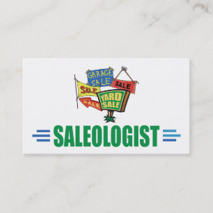 Funny Yard Sale Garage Sale Estate Sale Visitekaartje