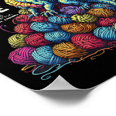 Funny Yarn Dragon Breien & Haak L Poster (Hoek)
