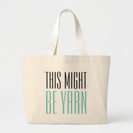 Funny Yarn Grote Tote Bag (Voorkant)