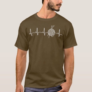 Funny Yarn HeartbeatGift T-shirt voor Knitters