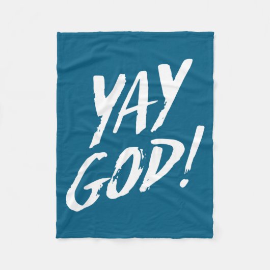 Funny Yay God Graphic Jesus Christian Religion Gif Fleece Deken (Voorkant)