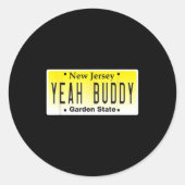 Funny Yeah Buddy Pauly D Jersey Shore Seaside Heig Ronde Sticker (Voorkant)