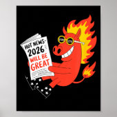 Funny Year Of The Horse – Chinese Zodiac New Year  Poster (Voorkant)