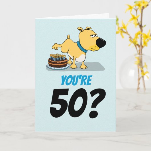 Funny Years Whiz Past Birthday Kaart (Gele Bloem)