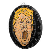 Funny Yelling Angry Donald Trump Face Dartbord (Voorkant Rechts)