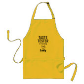 Funny Yellow Apron - Taste Tester in Training Standaard Schort (Voorkant)
