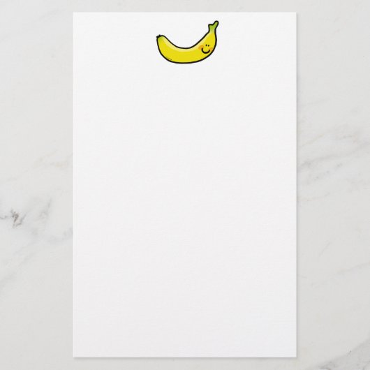 Funny yellow banana briefpapier (Voorkant)