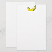 Funny yellow banana briefpapier (Voorkant / Achterkant)