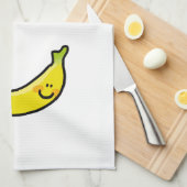 Funny yellow banana theedoek (Quarter Fold)