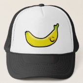 Funny yellow banana trucker pet (Voorkant)