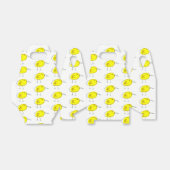 Funny Yellow Cartoon Birds Doodle Drawing  Bedankdoosjes (Uitgevouwen)