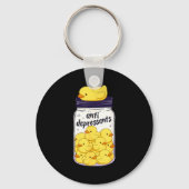 Funny Yellow Duck Anti Depressant Jar Zoo Boys Gir Sleutelhanger (Voorkant)