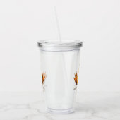 Funny Yellow Duck Playful Wink Happy Smile Cartoon Acryl Drinkbeker (Links)