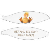 Funny Yellow Duck Playful Wink Happy Smile Cartoon Basketbal (Panelen)