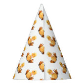 Funny Yellow Duck Playful Wink Happy Smile Cartoon Feesthoedjes (Achterkant)