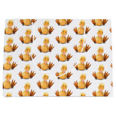 Funny Yellow Duck Playful Wink - Happy Smile Groot Cadeauzakje (Voorkant)