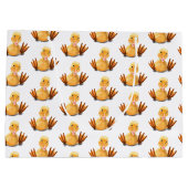 Funny Yellow Duck Playful Wink - Happy Smile Groot Cadeauzakje (Achterkant)