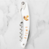 Funny Yellow Duck Playful Wink - Happy Smile Kurkentrekker (Voorkant)