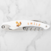 Funny Yellow Duck Playful Wink - Happy Smile Kurkentrekker (Voorkant)