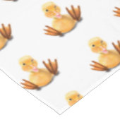 Funny Yellow Duck Playful Wink - Happy Smile Tafelkleed (Gekanteld)