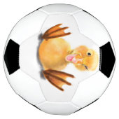 Funny Yellow Duck Playful Wink - Happy Smile  Voetbal (Gedraaid)