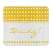 Funny yellow ducky snijboard snijplank (Voorkant)