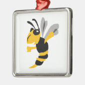 Funny Yellow Jacket Primitive Art Metalen Ornament (Links)