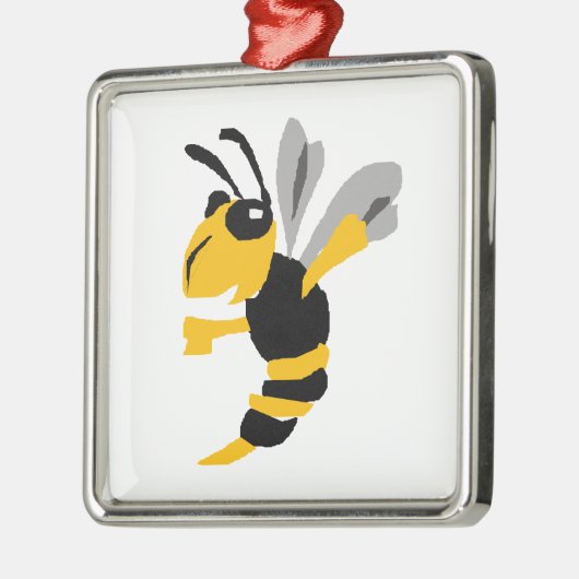 Funny Yellow Jacket Primitive Art Metalen Ornament (Links)