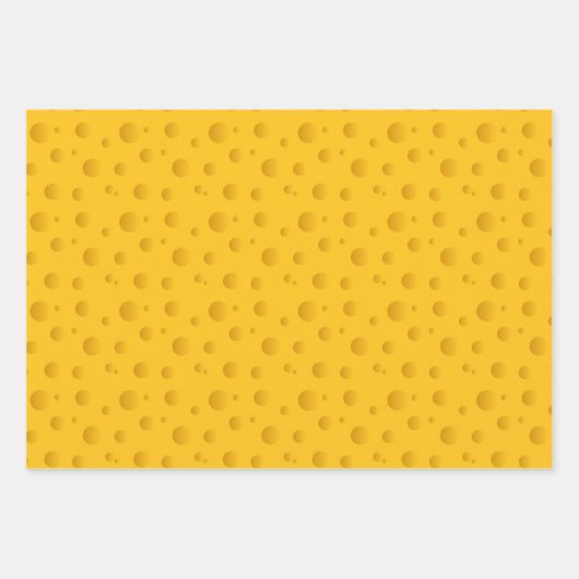 Funny yellow kaas slice Wrapping Paper Sheets (Voorkant 3)