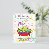 Funny Yellow Lab Cartoon Pet Salon Briefkaart (Staand voorkant)