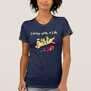 Funny Yellow Labrador Cartoon T-shirt