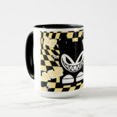 Funny Yellow Labubou-Inspired Mug | Cute Bold Mok (Voorkant links)