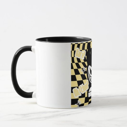 Funny Yellow Labubou-Inspired Mug | Cute Bold  Mok (Links)