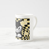 Funny Yellow Labubou-Inspired Mug | Cute Bold Porselein Kop (Voorkant rechts)