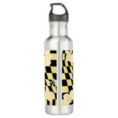 Funny Yellow Labubou-Inspired Waterfles (Achterkant)