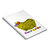 Funny Yellow Ram Chinese Year Zodiac Birthday NotB Notitieboek (Rechterzijde)