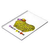 Funny Yellow Ram Chinese Year Zodiac Birthday NotB Notitieboek (Linkerzijde)