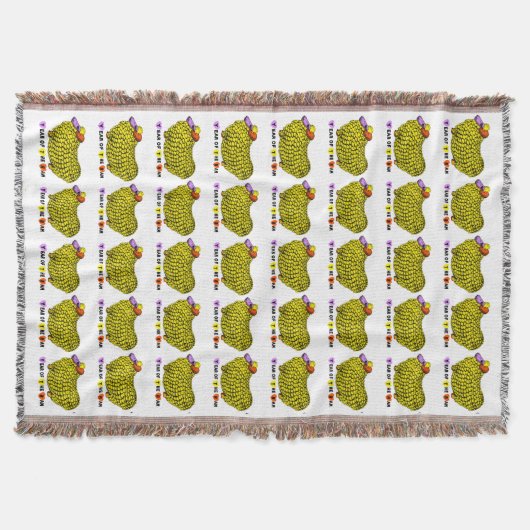 Funny Yellow Ram Chinese Year Zodiac Birthday TB Deken (Voorkant)