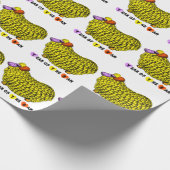 Funny Yellow Ram Chinese Year Zodiac Birthday WP Cadeaupapier (Hoek)