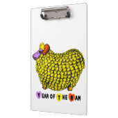 Funny Yellow Ram Chinese Year Zodiac Clipboard Klembord (Links)