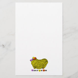 Funny Yellow Ram Chinese Year Zodiak Stationery Briefpapier