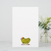 Funny Yellow Ram Chinese Year Zodiak Stationery Briefpapier (Staand voorkant)