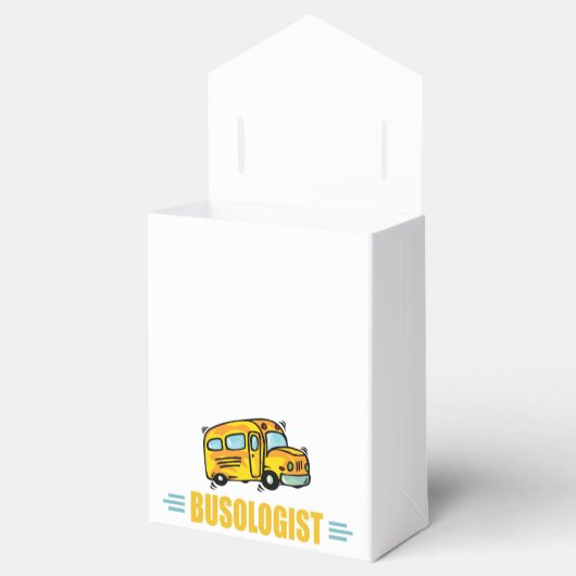 Funny Yellow School Bus Humoureus Bedankdoosjes (Geopend)