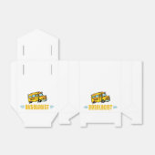 Funny Yellow School Bus Humoureus Bedankdoosjes (Uitgevouwen)