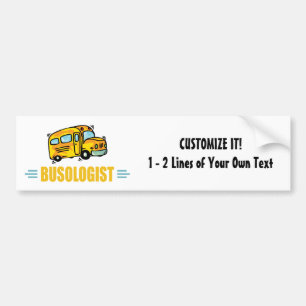 Funny Yellow School Bus Humoureus Bumpersticker