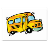 Funny Yellow School Bus Humoureus Kaart (Achterkant)