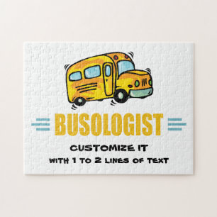 Funny Yellow School Bus Humoureus Legpuzzel