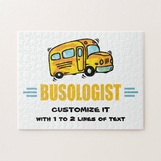 Funny Yellow School Bus Humoureus Legpuzzel (Horizontaal)