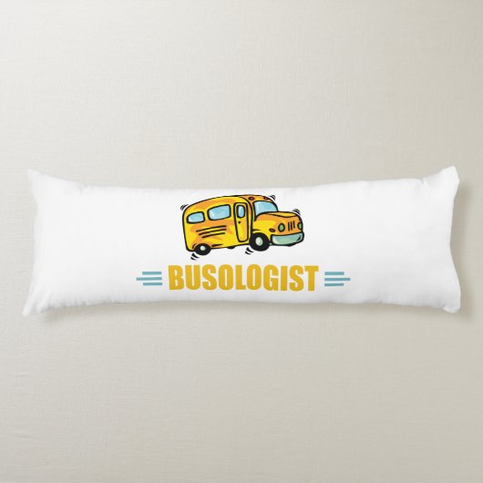 Funny Yellow School Bus Humoureus Lichaamskussen (Voorkant)