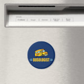 Funny Yellow School Bus Humoureus Magneet (Insitu (Vaatwasser))